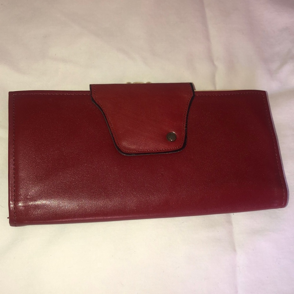 NWOT Leather wallet-vintage 80’s